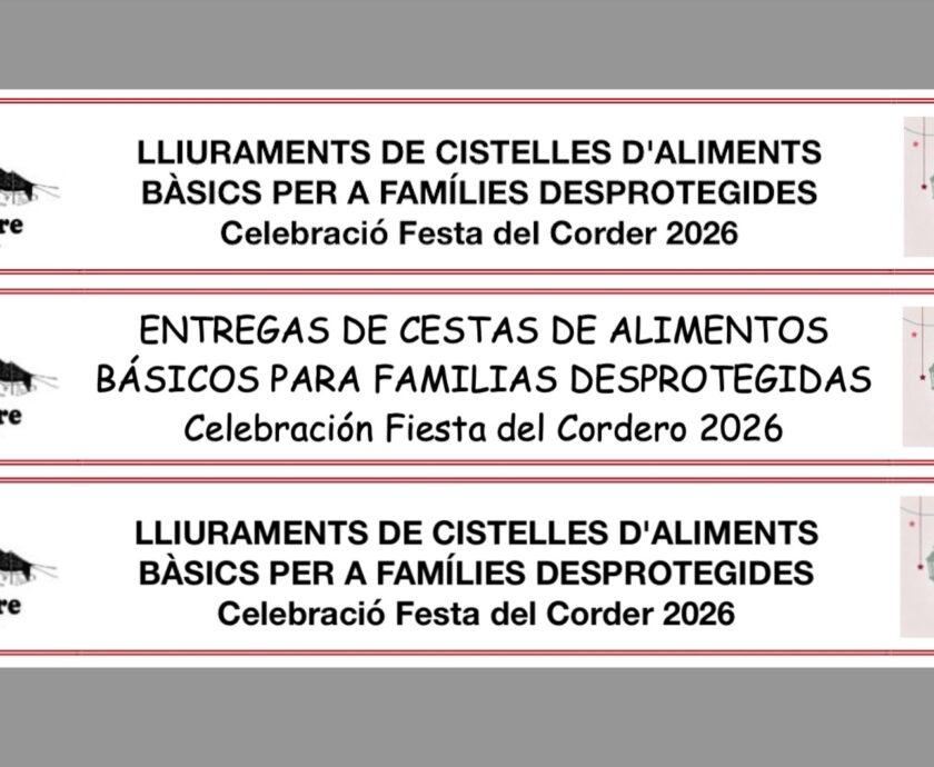 Cistelles per a famiílies desprotegides